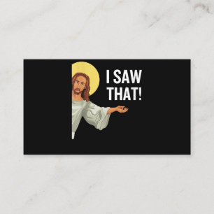 Funny Jesus Meme sah ich, dass Christlicher Zitat Visitenkarte