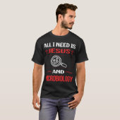 Funny Jesus Microbiology Microbiologist T-Shirt (Vorne ganz)