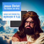 Funny Jesus Miracle Saubere Geschirrspülmaschine Magnet