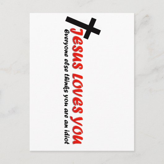 Funny Jesus Postkarte (Vorderseite)