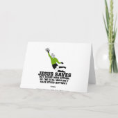 Funny Jesus rette Karte (Rückseite)