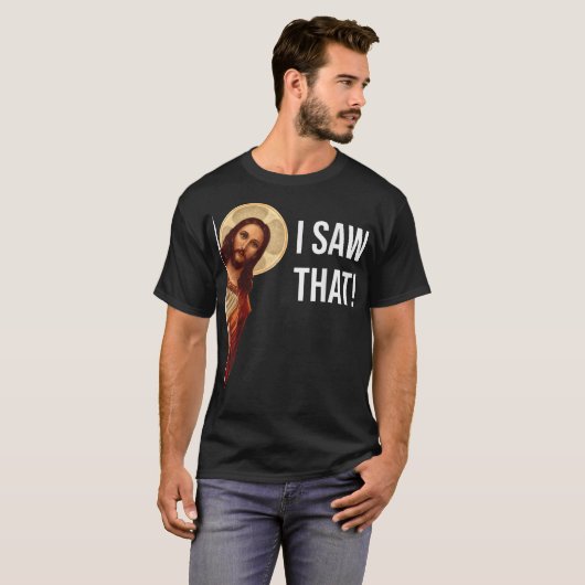 Funny Jesus sah ich dieses Christliche, lustige Ge T-Shirt (Vorne ganz)