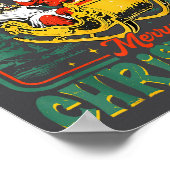 Funny Jesus Santa The Boys Are Back In Town Merry  Poster (Ecke)