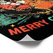 Funny Jesus Santa The Boys Are Back In Town Merry  Poster (Ecke)