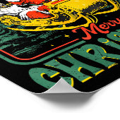 Funny Jesus Santa The Boys Are Back In Town Merry Poster (Ecke)