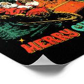 Funny Jesus Santa The Boys Are Back In Town Merry Poster (Ecke)