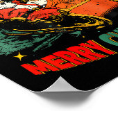 Funny Jesus Santa The Boys Are Back In Town Merry Poster (Ecke)