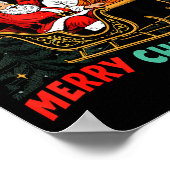 Funny Jesus Santa The Boys Are Back In Town Merry  Poster (Ecke)