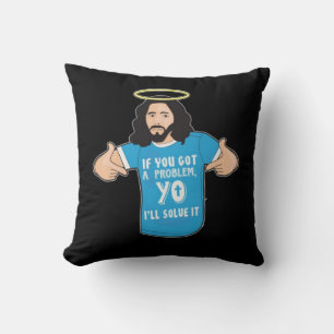 Funny Jesus Shirt Christlich Meme Yo werde ich es  Kissen