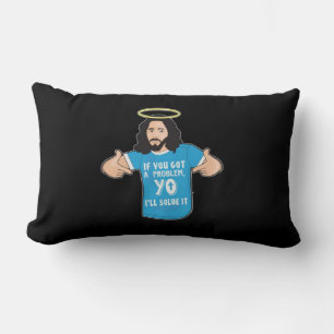 Funny Jesus Shirt Christlich Meme Yo werde ich es Lendenkissen