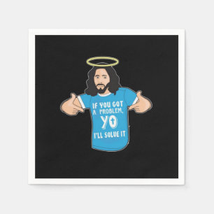 Funny Jesus Shirt Christlich Meme Yo werde ich es  Serviette