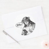 Funny Jesus Simste YOLO JK BRB Runder Aufkleber (Umschlag)