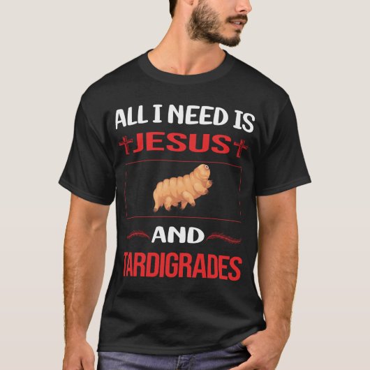 Funny Jesus Tardigrade Tardigrades Tardigrada Wate T-Shirt (Vorderseite)
