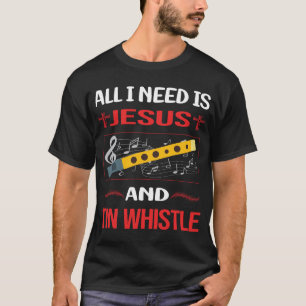 Funny Jesus Tin Whistle Flageolet T-Shirt