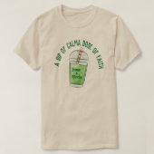 Funny Jesus und Macha, Glaube Matcha T - Shirt (Design vorne)