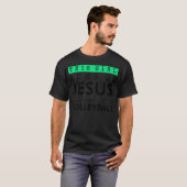 Funny Jesus und Volleyball Christliches Sportangeb T-Shirt (Vorne ganz)