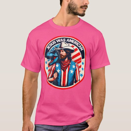Funny Jesus war Amerikaner T-Shirt (Vorderseite)