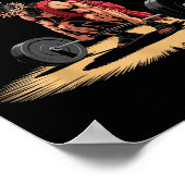 Funny Jesus Weightlifting Christian Gym Humor Poster (Ecke)