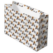 Funny Jesus Zitat - Ich habe das gesehen! Große Geschenktüte (Vorderseite Schrägansicht)