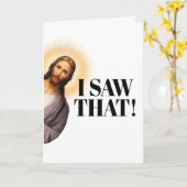 Funny Jesus Zitat - Ich habe das gesehen! Karte (Gelbe Blume)