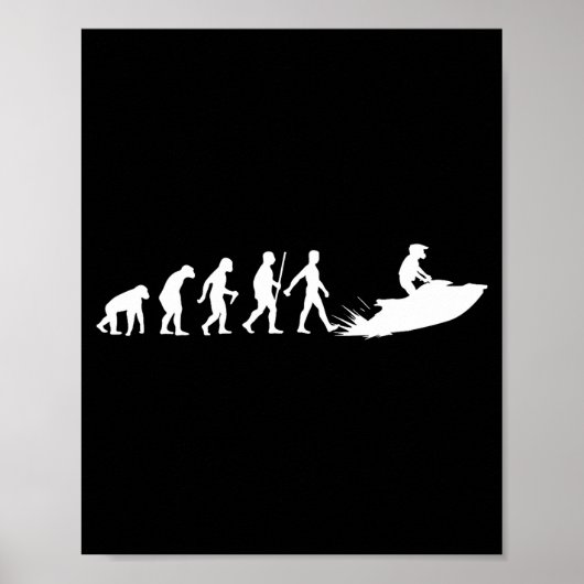 Funny Jet Ski Design For Men Women Kids Jetski Lov Poster (Vorne)