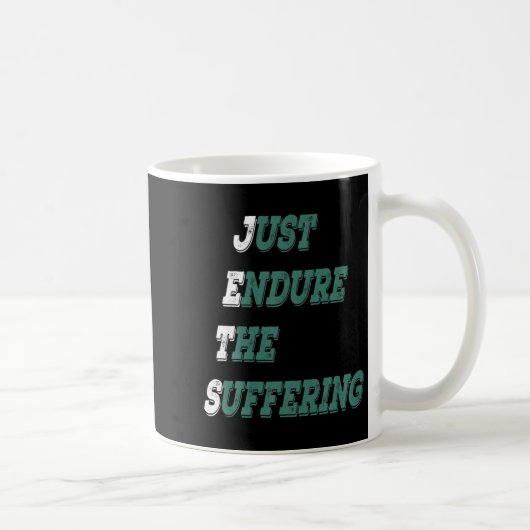 Funny Jets Just Endure The Suffering New York Foot Kaffeetasse (Rechts)