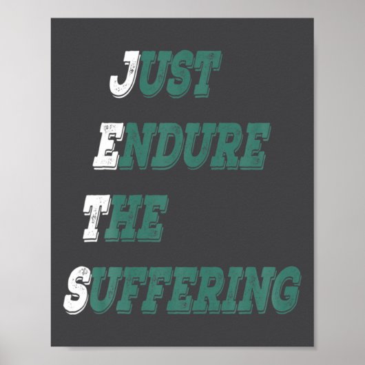 Funny Jets Just Endure The Suffering New York Foot Poster (Vorne)