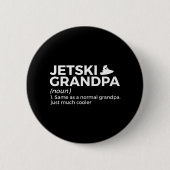 Funny Jetski Grandpa Definition Jet Skiing Button (Vorderseite)