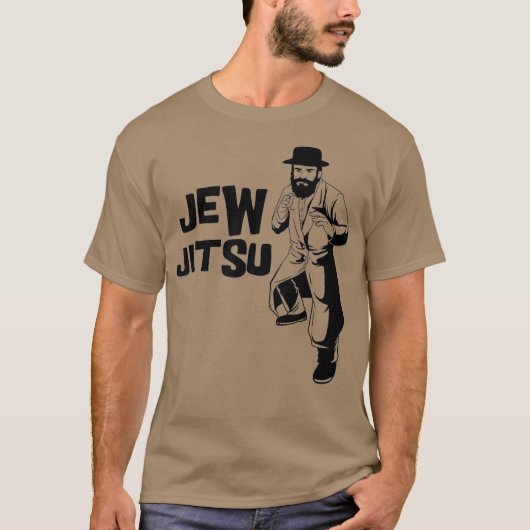 Funny Jew Jitsu Jiu Jitsu Martial Arts T-Shirt (Vorderseite)