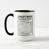 Funny Jewelry Maker Nutrition Facts Silversmith Tasse (Links)