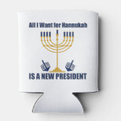 Funny Jewish Anti Trump Politisch Hanukkah Dosenkühler (Rückseite)