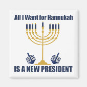 Funny Jewish Anti Trump Politisch Hanukkah Magnet (Vorne)