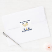 Funny Jewish Anti Trump Politisch Hanukkah Quadratischer Aufkleber (Umschlag)