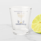 Funny Jewish Anti Trump Politisch Hanukkah Schnapsglas (Rückseite)