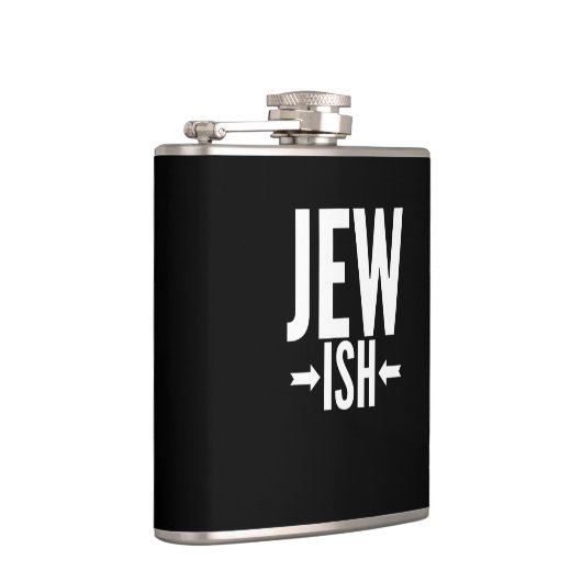 Funny Jewish Gift für Bat/Bar Mitzvah oder Hanukka Flachmann (Rechts)