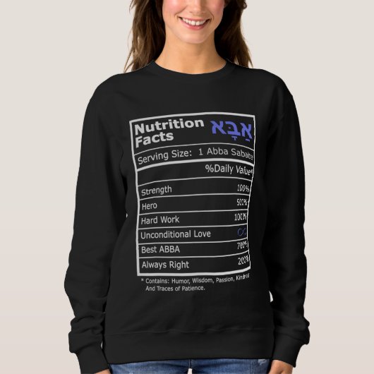 Funny Jewish, Hebräisch, Israel Vatertag oder Gebu Sweatshirt (Vorderseite)