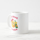 Funny Jewish Holiday Es ist Betrunken, dass ich Pu Kaffeetasse (Vorderseite Links)
