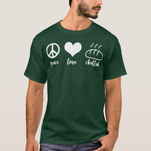 Funny Jewish Holiday Peace Liebe Challah Happy Han T-Shirt