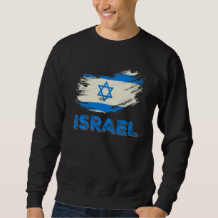 Funny Jewish Israel Flaggenstolz Niedlich Sweatshirt
