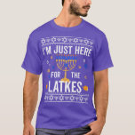 Funny Jewish Latkes Hanukkah Chanukah Menorah Cand T-Shirt<br><div class="desc">Funny Jewish Latkes Hanukkah Chanukah Menorah Candles Premium T-Shirt .</div>