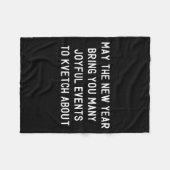 Funny Jewish New Year Rosh Hashh Yiddish Quote Say Fleecedecke (Vorderseite (Horizontal))