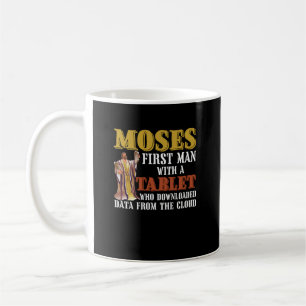 Funny Jewish Pessach Moses Tablet Data Cloud Comp Kaffeetasse
