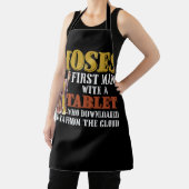 Funny Jewish Pessach Moses Tablet Data Cloud Comp Schürze (InSitu)