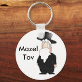Funny Jewish rabbi - cooler Cartoon Schlüsselanhänger (Vorderseite)