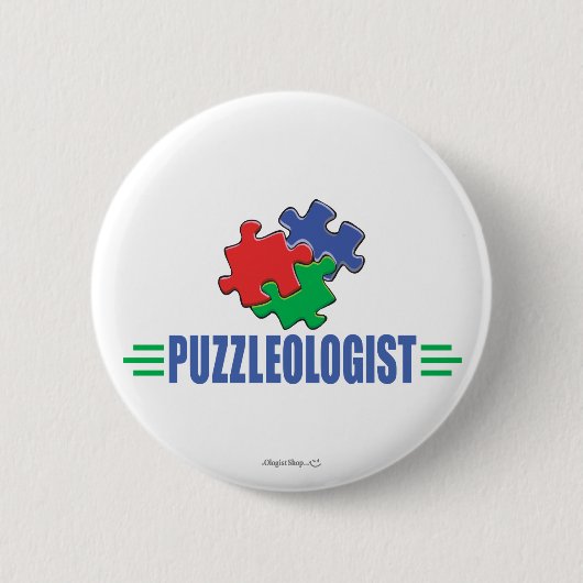 Funny Jigsaw Puzzle Button (Vorderseite)