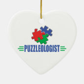 Funny Jigsaw Puzzle Keramik Ornament (Hinten)