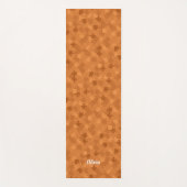 Funny Jigsaw Puzzle Muster Name Braun Orange hinzu Yogamatte (Vorderseite)