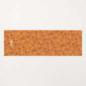 Funny Jigsaw Puzzle Muster Name Braun Orange hinzu Yogamatte (Vorderseite (Horizontal))