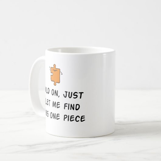 Funny Jigsaw Puzzle Tasse - Puzzle Lover Geschenk  (Vorderseite Links)