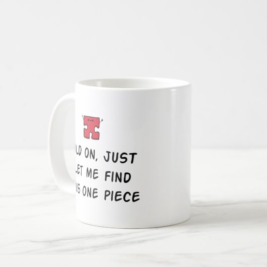 Funny Jigsaw Puzzle Tasse - Puzzle Lover Geschenk (Vorderseite Links)